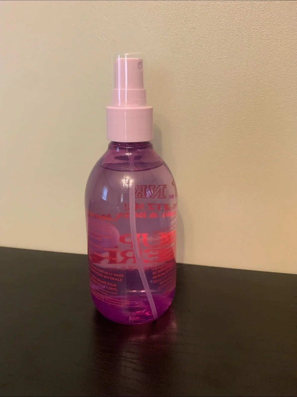 PINK Victoria's Secret Super Berry Hair Mist — Pink & Purple Bottle